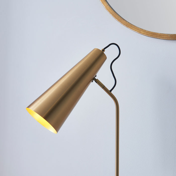 Karna Desk / Table Lamp in Antique Brass