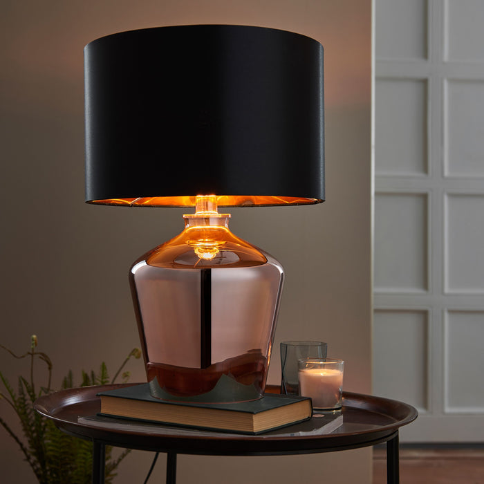 Waldorf Lamp in Black & Copper