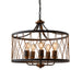 Heston Gothic Black & Bronze Metal Pendant Ceiling Light