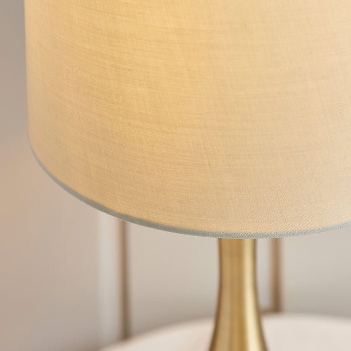 Piccadilly Table Lamp in Brass / Taupe