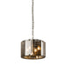 Clooney Smoked Glass & Grey Ceiling Pendant Light - Small