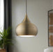 Brosnan Brass & White Ceiling Light Pendant