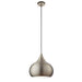 Brosnan Nickel Curved LED Ceiling Pendant Light