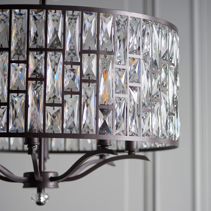 Belle 8-Light Pendant with Clear Crystal Accents