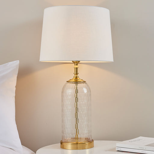 Wistow Hand-Cut Glass & Brass Table Lamp