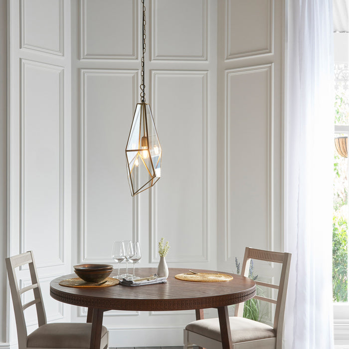 Avery Glass & Gold Ceiling Pendant Light