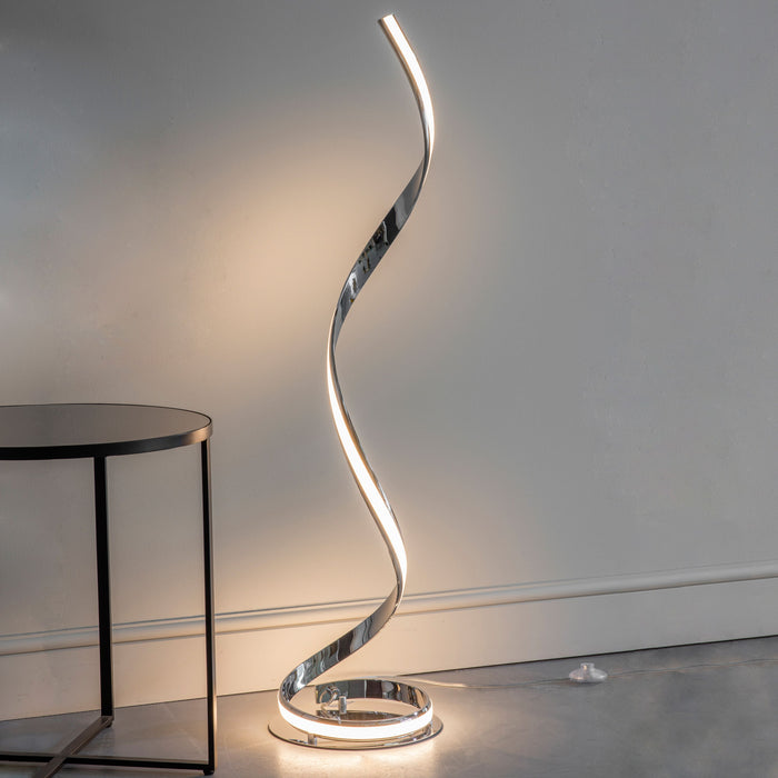 Aria LED Chrome Floor Lamp