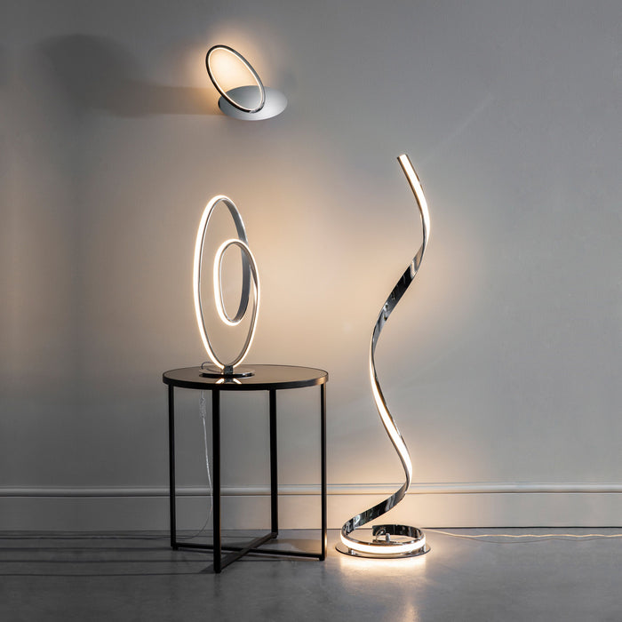 Aria LED Chrome Floor Lamp