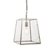 Hurst Ceiling Pendant with Adjustable Height and Bright Nickel Finish