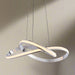 Aria Modern Silver LED Ceiling Light