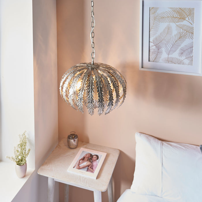 Delphine Pendant Light in Silver