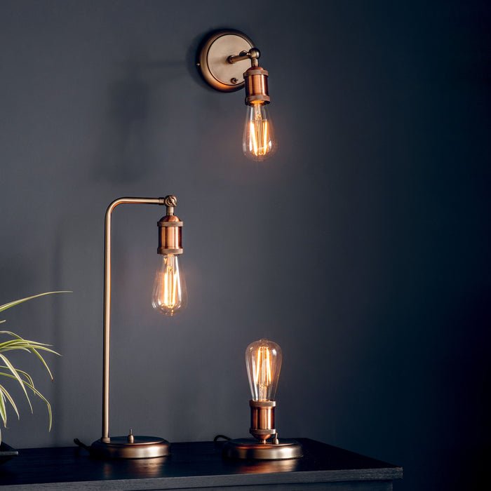 Hal Base Table Lamp Aged Copper