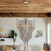Loire Pendant Light Large in Bright Nickel with Hand-Dressed Chains