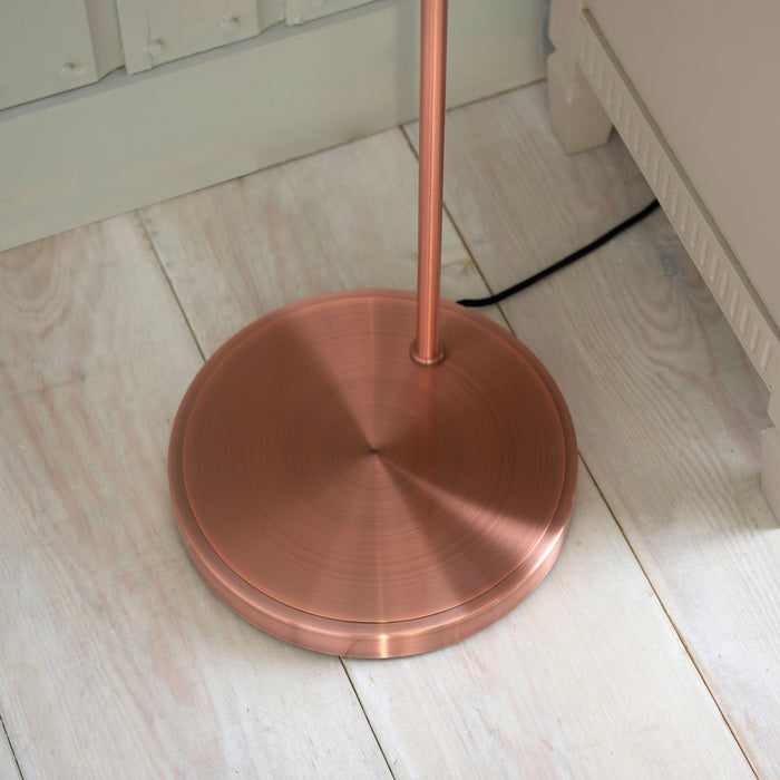 Hansen Lamp Floor in Aged Copper / Clear Glass