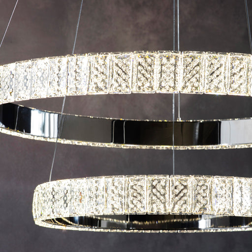 Celeste Chrome & Crystal Ceiling Light Chandelier