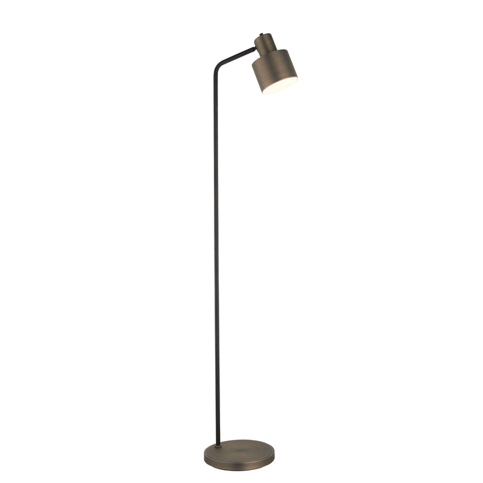 Mayfield Floor Lamp in Antique Bronze / Black