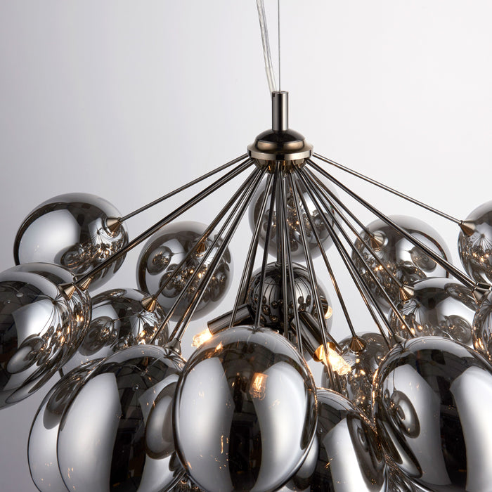 Infinity Pendant Light in Black Chrome