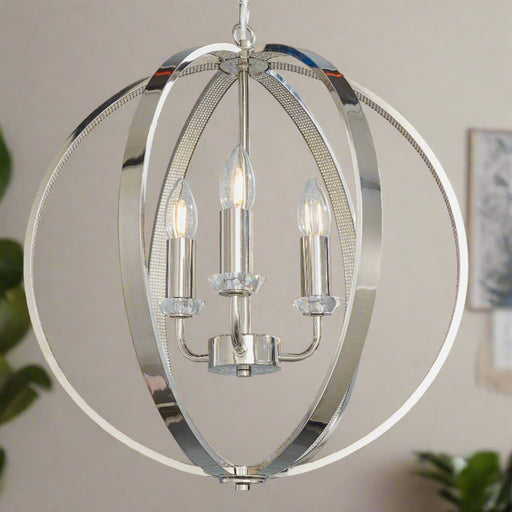 Ritz Pendant Small Light Bright Nickel