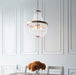 Celine Rose Gold & Glass Bead Chandelier Ceiling Light