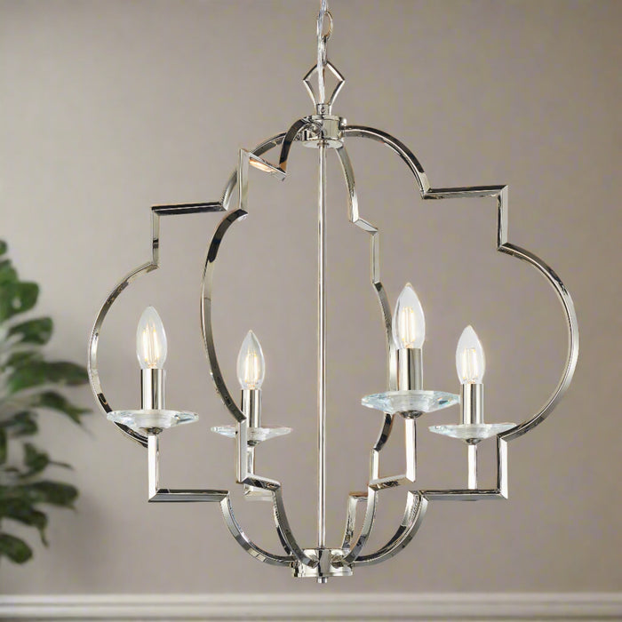 Garland Chrome 4 Pendant Ceiling Light