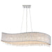 Galina Chrome & Crystal Linear Ceiling Pendant Light / Chandelier