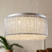 Galina Chrome & Crystal Round Ceiling Pendant Light / Chandelier