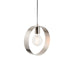 Single Pendant Light with Brushed Nickel Finish