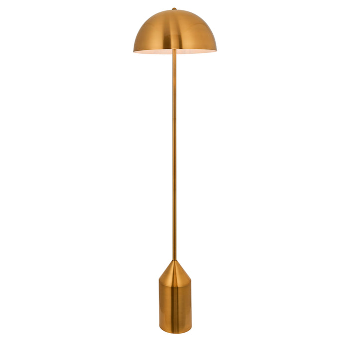 Nova Lamp Floor in Antique Brass / Gloss White