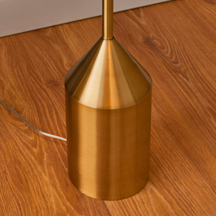 Nova Lamp Floor in Antique Brass / Gloss White