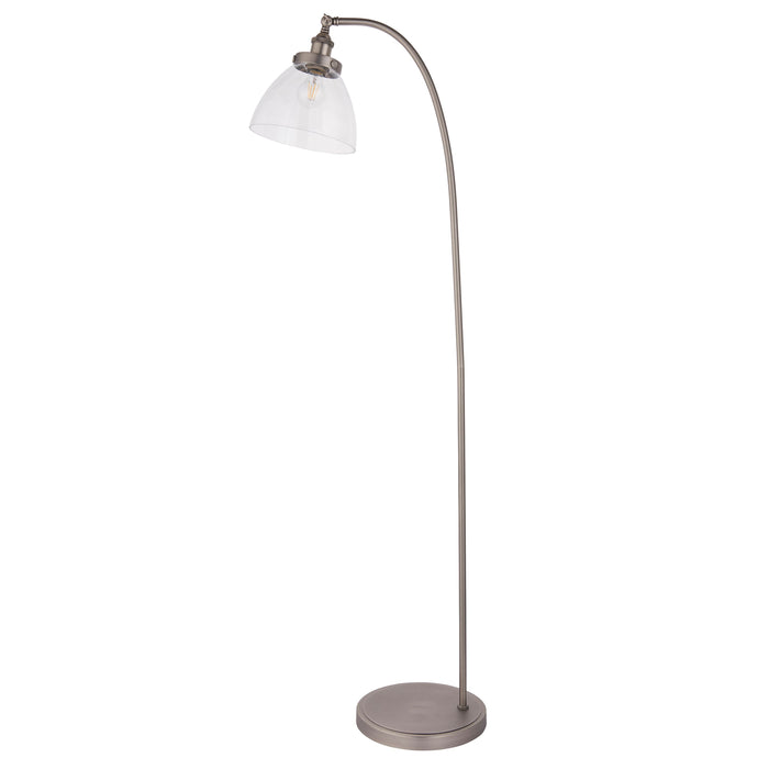 Hansen Lamp Floor in Clear Glass / Steel ( Due Back In 15/12/24 )