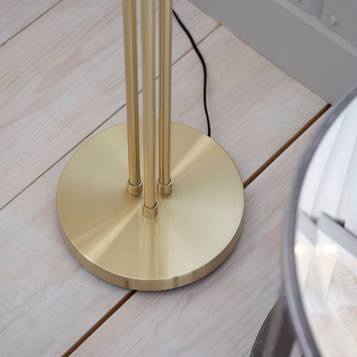 Dimple Light Floor in Brushed Brass