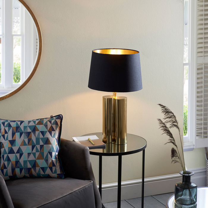 Calan Black & Gold Table Lamp