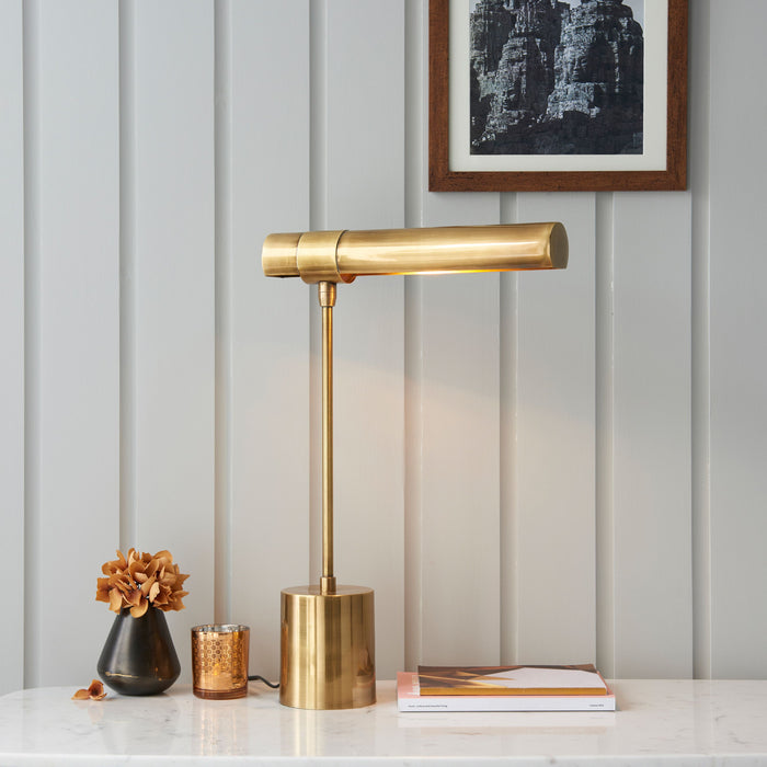 Hiero Gold Metal Desk / Table Lamp