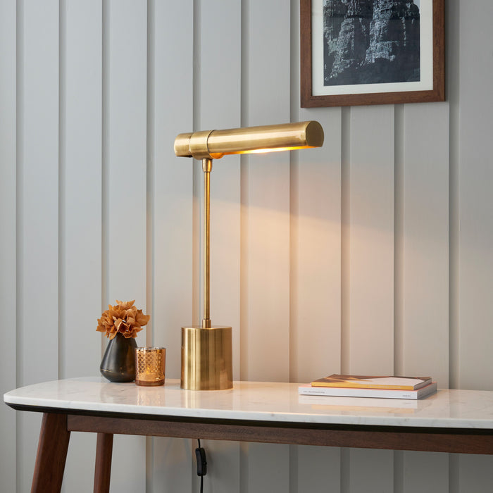 Hiero Gold Metal Desk / Table Lamp