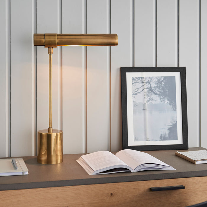 Hiero Gold Metal Desk / Table Lamp