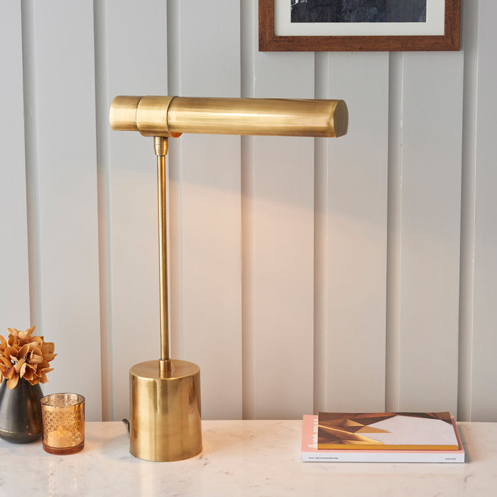 Hiero Gold Metal Desk / Table Lamp