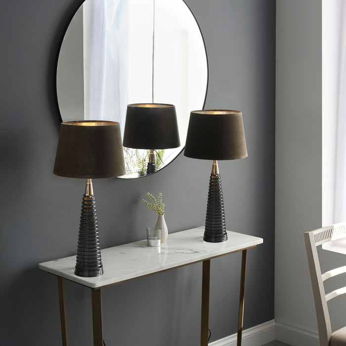 Naia Table Light in Grey / Mocha