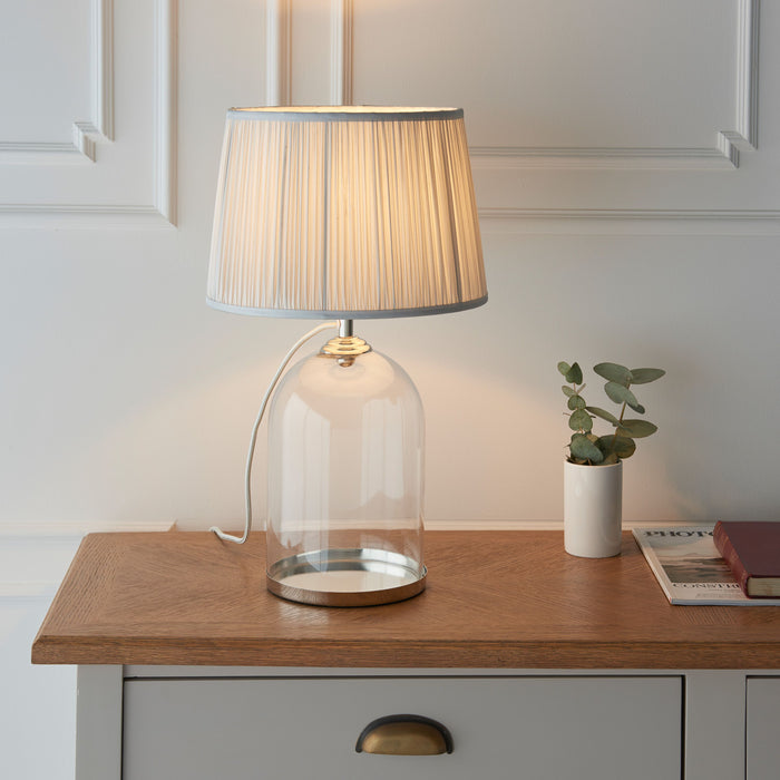 Dinton Clear Glass Table Lamp