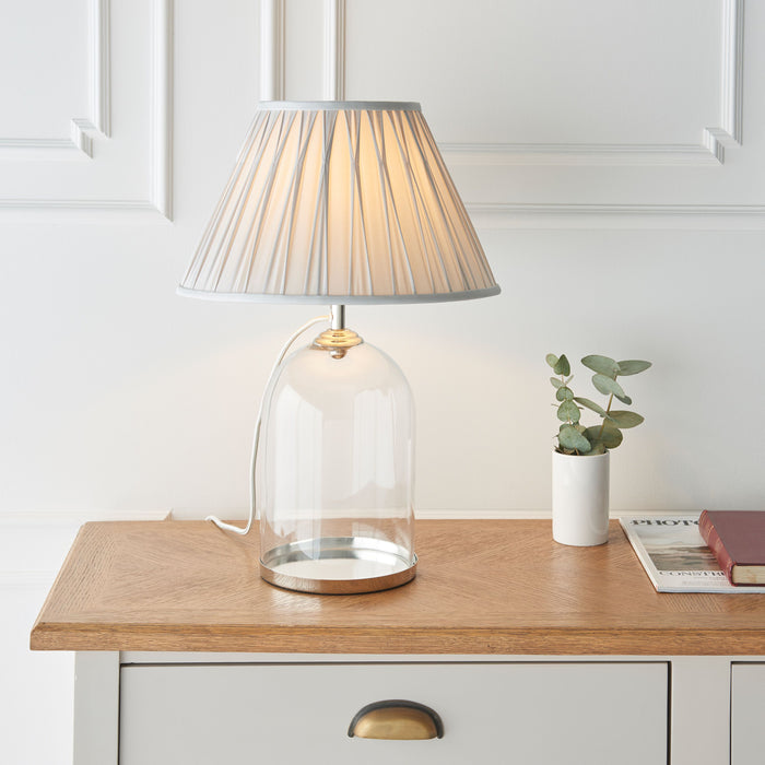 Dinton Clear Glass Table Lamp