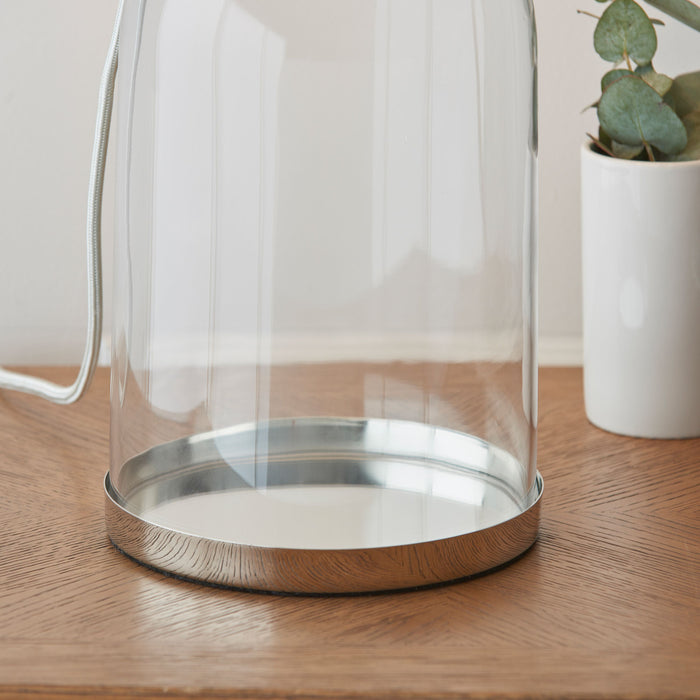 Dinton Clear Glass Table Lamp