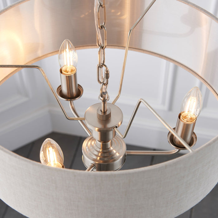 Highclere 3 Pendant Celing Light -  Extra Long