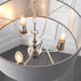 Highclere 3 Pendant Light Long in Charcoal / Nickel