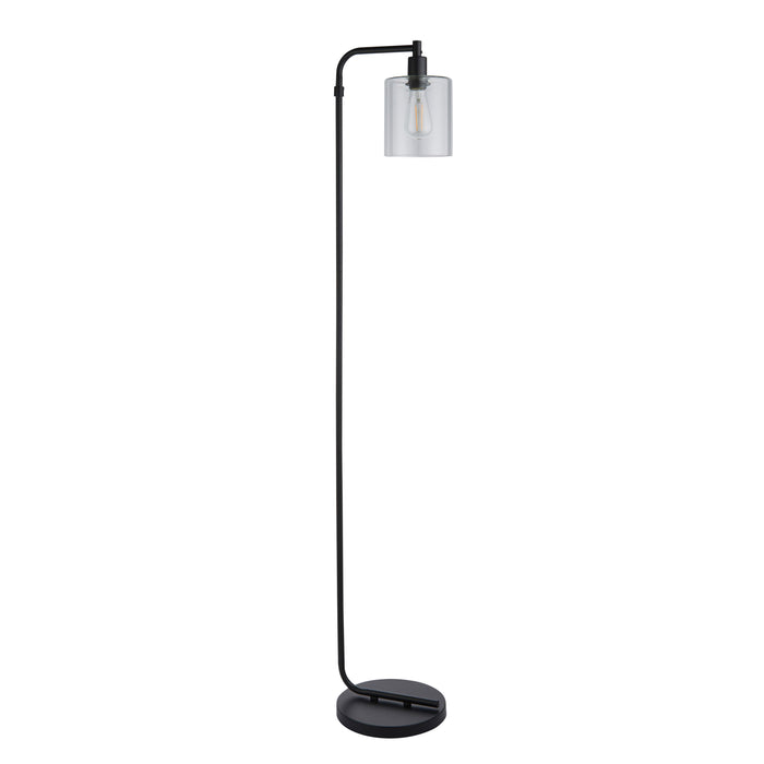 Toledo Floor Lamp in Clear / Matt Black