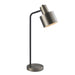 Mayfield Table Lamp in Brushed Silver / Matt Black