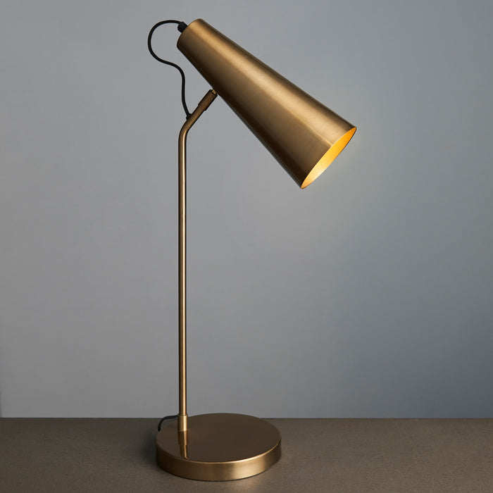 Karna Desk / Table Lamp, Antique Gold