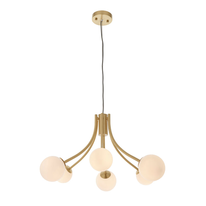 Bloom Brushed Brass Ceiling Light Pendant