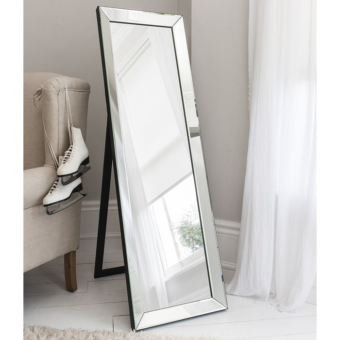 Matilde Floor Mirror in Silver