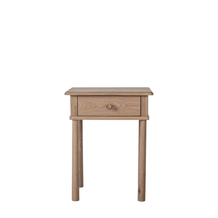 Oslo Modern Scandi Natural Oak Bedside Table with Drawer - Minimalist Bedroom Accent