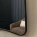 Vittoria Small Decorative Metal Wall Mirror in Black