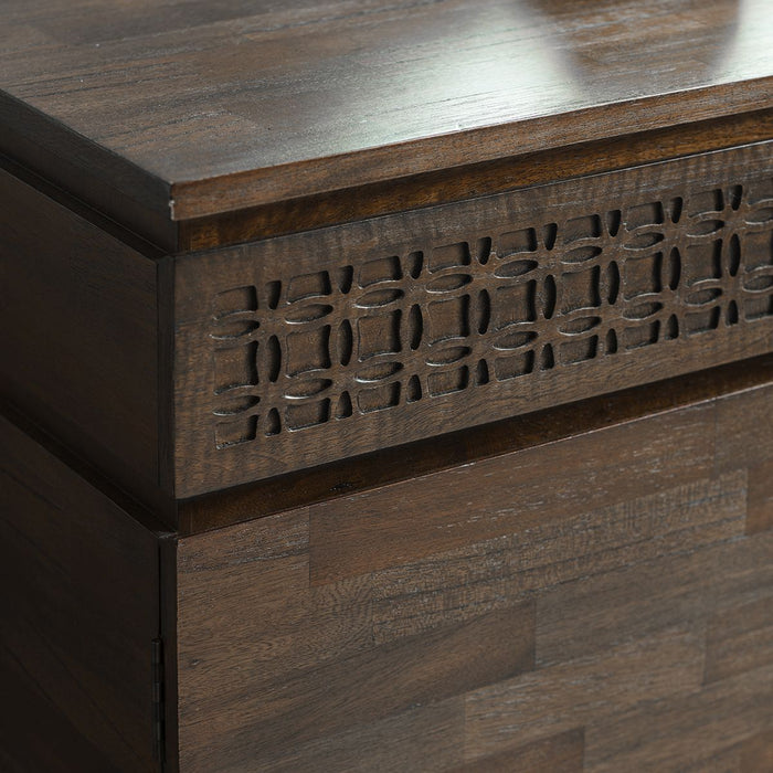 Marrakesh Sideboard, Dark Brown, Mango Wood, 3 Door, 2 Drawers